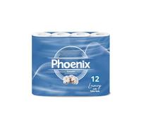 12 Roll Phoenix Soft Supreme Luxury Quilted 3 Ply NonFragranced Toilet Roll