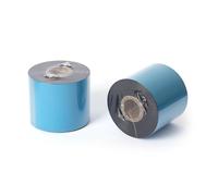 12 Rolls 2.52'' x 1476' Premium Resin Enhanced Wax Ribbon, 64mm x 450m Black Thermal Transfer Ribbon, Barcode Thermal Label Printer Ribbon, CSO-Ink Outside, 1'' Core for Zebra, TSC, GoDex, Citizen