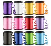 12-Rolls Curling Ribbon for Gift Wrapping - 3/16in x 125 Feet Per Roll - Curling Balloon String Ribbon Set for Presents, Bows, DIY Arts & Crafts, Wedding, Happy Birthday Decorations, Assorted Colors