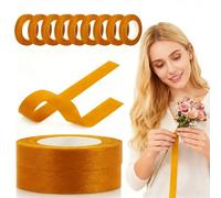 12 Rolls Floral Tape for DIY Flowers: 1/2" Self-Sealing Tape, 20 Yards per Roll for Eternal Roses, Bouquets, Stem Wrapping & Crafts (Coffee)
