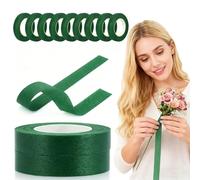 12 Rolls Floral Tape for DIY Flowers: 1/2" Self-Sealing Tape, 20 Yards per Roll for Eternal Roses, Bouquets, Stem Wrapping & Crafts (Coffee)