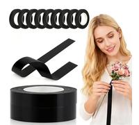 12 Rolls Floral Tape for DIY Flowers: 1/2" Self-Sealing Tape, 20 Yards per Roll for Eternal Roses, Bouquets, Stem Wrapping & Crafts (Coffee)
