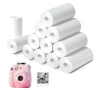 12 Rolls Kids Camera Paper Roll, 57x 25 Thermal Printer Paper Compatible with Most Kids Camera Instant Print/Mini Printer, BPA-Free