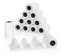 12 Rolls Kids Camera Print Paper Refill, 57mm x 30mm HD Coreless Thermal Print Paper,BPA Free, Thermal Printing Refills Without Toner for Most Kids Instant Digital Camera