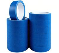 12 Rolls Masking Tape for Painting - 25mm x 20m Bl
