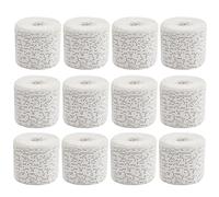 12 Rolls Modrock Plaster Bandages, 5 cm x 2.7 m Plaster Cast Bandage Kit, Skin Friendly Plasters Strip Gauze Wrap, Cut to Size Plaster of Paris Bandages for Art, Crafts, Modelling, Moulds
