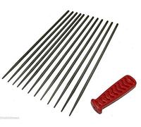 12 Round Chainsaw Saw Chain Files & Handle for Stihl 018, MS180, MS181 4mm 5/32"