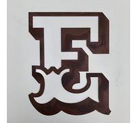 12" Rusty Metal Letters A-Z 0-9 Carnival Font, Personalised Decorations Home Garden Signs Gifts Rustic Presents Home Bar Decor Signage Accessories Wall Fence Inside or Outside (E)