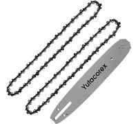 12" Saw Chain and Guide Bar Chainsaw Replacement Accessories Fit Craftsman CMCCS620M1; CMCCS620B, Fit Echo CS-271T; Fits SunJoe SWJ698E; Fits Greenworks 2000219