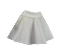 /12 Scale Doll Clothes Compatible with 6" Female Figures - Mini Fashion Skirt Costume Accessories for Action Figure Dress Up- Beige