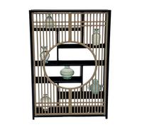 /12 Scale Dollhouse Display Cabinet Model - Chinese Miniature Furniture for Realistic Scene Decoration
