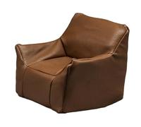 :12 Scale Miniature Dollhouse Sofa, Realistic PU Leather Kids Toy Couch with Backrest, Mini Furniture for Dollhouse Model Gift Furnishings- Brown