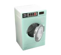 /12 Scale Miniature Washing Machine Toy - Small Household Appliance for Pretend Play & Micro Landscapes- Cyan Blue