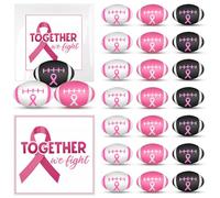 12 Set 3.5 Inch Breast Cancer Awareness Footballs Bulk Pink Ribbon Stress Balls Breast Awareness Gifts Supplies Footballs for Breast Awareness Gifts Party Favors Stress Relief Supplies