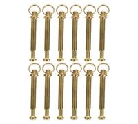 12 Set Gold Stainless Steel Folding Fan Rivets and Nuts