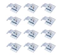 12 Set Heavy Duty Steel Undermount Sink Fasteners Not Erosion Installation for Natural Stone Countertops Rustproof Sink Mounts