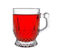 Pasabache Set of 6 Tea Glasses with Handles Glass Tea Mugs in Gift Box