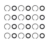 12 Sets 1/2” Impact Retaining Ring Clip, Impact Friction Rings with O-Ring Durable Replacement Parts for Electric & Pneumatic Type Wrench
