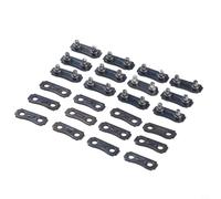 12 Sets Chainsaw Chain Link Repair Pack with 3/8 LP Pitch .050 Inch Gauge and Tie Straps for Structural Chain Support