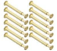 12 Sets Folding Fan Axle Rivet Nail Nut Repair Kit, Stainless Steel | Pressfit Technique, Long-lasting Joint and Smooth Shaft Rotation, for Chinese Silk Folding Fans