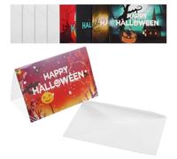 12 Sets Halloween Greeting Cards Party Invitation Paper