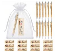 12 Sets Lucky Pen Gifts Thank You Gifts Employee Gift Felt Sleeves for Chocolate Without Chocolate, You Have Deserved a Thick Thank You, Farewell Gift Colleagues