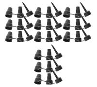 12 Sets Plastic Pump Nozzles Three Piece Set for Inflatable Rafts | Three Nozzle Sizes, Easy Installation, Compact Black Plastic Design, for Air Mattresses, Indoor and Beach Use