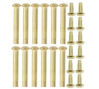 12 Sets Stainless Steel Folding Fan Axle Rivet 25mm Replacement Kit