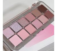 12-Shade Eyeshadow Palette, Pink Mauve Brown Matte And Sparkling Tones