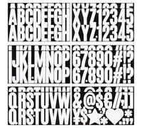 12 Sheets 2.5 Inch Sticky Self Adhesive Letter Stickers,200 Pieces Stick On Vinyl Number Sticker for Scrapbook, DIY & Craft - White