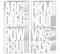 12 Sheets 5 Inch Capital Letter Stickers Decals Large Self Adhesive Letters Vinyl Stick on Letters Waterproof Alphabet Stickers Mailbox Decorative Stickers for Signs Posters White