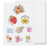 12 Sheets A4 Glossy Transparent Self Adhesive Inkjet Vinyl Sticker Paper, Waterproof Sticky Label Image Printing Paper Sheet, Laser and Inkjet Printable for DIY Stickers