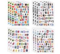 12 Sheets Alphabet Stickers,Vintage Magazine Letter Stickers,Scrapbook Sticker Letters,Scrapbook Letter Stickers Aesthetic for Journaling Water Bottle Scrap Book Laptop Journal Scrapbooking Album DIY