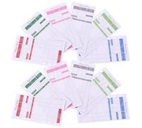 12 Sheets Budget Cards Six Colour Hole Paper Planner Inserts