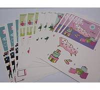 12 Sheets Decoupage Die Cut Push Out Card Toppers Pamper & Party Arts & Crafts 4 Designs (3 of Each) - CL003
