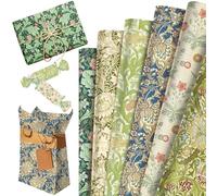 12 Sheets Floral William Morris Wrapping Paper Greenery Gift Wrap Papers Decorative Art Paper for DIY Crafts Birthday Bridal Shower Wedding Party Favors Supplies