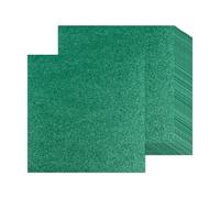 12 Sheets Green Glitter Cardstock Paper 30 x 30cm, Thick Glitter Craft Paper 250gsm Sparkle Cardstock for Scrapbook DIY Art Project Greeting Cards Wedding Birthday Party Decoration (Green)