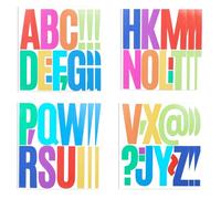 12 Sheets Letter Stickers, 5 Inch Alphabet Stickers, Color Vinyl Large Letters Sticker, Waterproof Stick On Letters Sticker for Home Gatherings, Party Decorations, Signs, Posters, Mailboxes, Cars