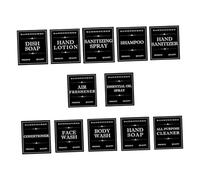 12 Sheets Self Adhesive Bathroom Labels Stickers for Bottles Durable Oil Cosmetics Skincare Stickers for Organizing Essentials