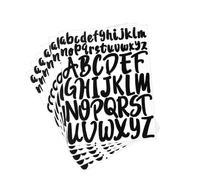 12 Sheets Self Adhesive Vinyl Letter Stickers for Scrapbooking Vinyl Letters Alphabet Stickers Self Adhesive Letters for Envelope, DIY Art Craft, Scrapbook, Greeting Cards