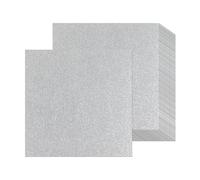 12 Sheets Silver Glitter Cardstock Paper 12" x 12", Thick Glitter Craft Paper for Scrapbook DIY Art Project Greeting Cards Wedding Birthday Party Decoration 250GSM