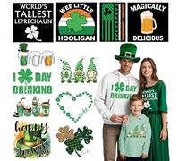 12 Sheets St. Patrick's Day DTF Transfers Ready to Press Iron on Transfers for T-Shirts,Transfers Stickers for St. Patrick's Day Shirt Clothes Bag Pillow DIY Crafts,Iron on Decals Heat Transfer Vinyl