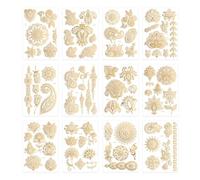 12 Shiny Tattoo Stickers, Waterproof Tattoo Stickers, Holiday Decoration Stickers, Arm And Shoulder Stickers, Suitable For Party Dress Up, Prom Accessories.