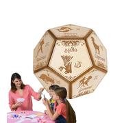 12 Sided Dice - Wooden Polyhedral Decision Maker, Tabletop Decision Maker Helper, Party Favor Accessory, Compact Desktop Toy | Random Choice Decider,For Home Apartment College Dorm Road Trips