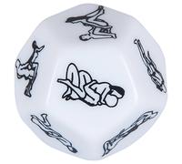 12-Sided Erotic Dice - White