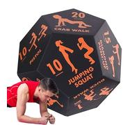 12 Sided Fitness Dice, Exercise Dice, for Full Body Training, Strength Training Bodyweight HIIT Workout, Fun Workout Accessory for Increased Engagement and Motivation, for Gym and Home