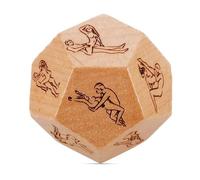 12 Sides Food Decision Dice Anniversary Date Night Gifts for Couples Wood Funny Food Dice for Valentines Day Anniversary Birthday (Love)