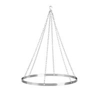 12" Silver Ceiling Mounting Kit - Canopy Hoop with Metal Fittings for Easy Setup | Perfect for Weddings Parties Ceremonies Indoor & Outdoor Events Heavy-Duty Design