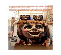(#12, Single (135cm × 200cm)) Horror Annabelle 3D Bedding Set Quilt Duvet Cover Pillowcase Single Double King
