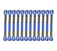 12 Skeins Embroidery Floss, Deep Blue Metallic Embroidery Thread Polyester Cross-Stitch Threads for Hand Embroidery String Art DIY Creation